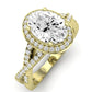 Moonflower Oval Diamond Engagement Ring (Lab Grown Igi Cert) yellowgold