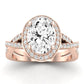 Moonflower Oval Diamond Engagement Ring (Lab Grown Igi Cert) rosegold