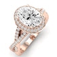 Moonflower Oval Diamond Engagement Ring (Lab Grown Igi Cert) rosegold