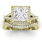 Moonflower Princess Moissanite Bridal Set yellowgold