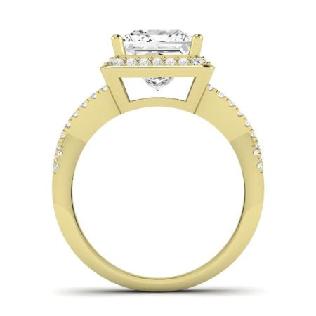 Moonflower Princess Moissanite Bridal Set yellowgold