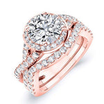 Moonflower Round Diamond Bridal Set (Lab Grown Igi Cert) rosegold