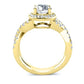 Moonflower Round Diamond Engagement Ring (Lab Grown Igi Cert) yellowgold