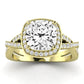 Moonflower - GIA Certified Cushion Diamond Engagement Ring