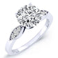 Mulberry Diamond Matching Band Only (engagement Ring Not Included) For Ring With Round Center whitegold