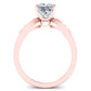 Mulberry Princess Diamond Engagement Ring (Lab Grown Igi Cert) rosegold