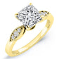 Mulberry Princess Moissanite Bridal Set yellowgold