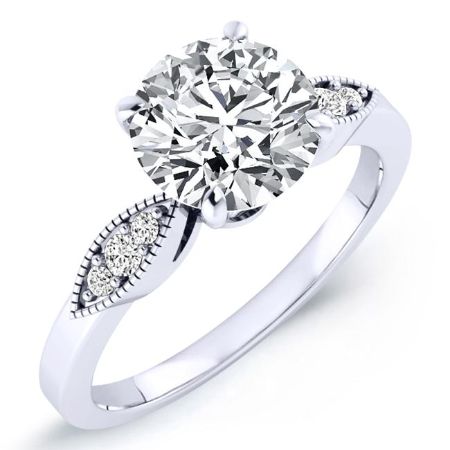 Mulberry Round Diamond Bridal Set (Lab Grown Igi Cert) whitegold