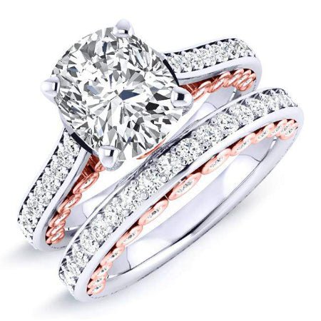 2.00 ct - Nala - Cushion Moissanite Bridal Set