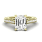 Nala Emerald Moissanite Bridal Set yellowgold