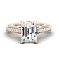 Nala Emerald Moissanite Bridal Set rosegold