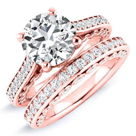 Nala Round Diamond Bridal Set (Lab Grown Igi Cert) rosegold