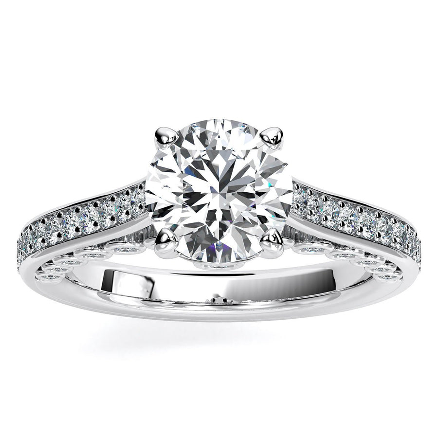 1.00 ct - Nala - GIA Natural Round Diamond Engagement Ring