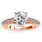 Nala Round Diamond Engagement Ring (Lab Grown Igi Cert) rosegold