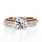 Nala Round Diamond Engagement Ring (Lab Grown Igi Cert) rosegold