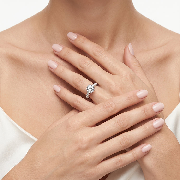 Nala - GIA Natural Round Diamond Engagement Ring