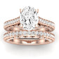 Nala Oval Moissanite Bridal Set rosegold