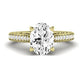 Nala Oval Moissanite Bridal Set yellowgold