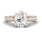 Nala Oval Moissanite Bridal Set rosegold