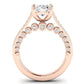 Nala Oval Moissanite Bridal Set rosegold