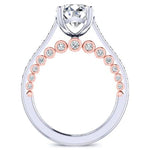 Nala Round Moissanite Bridal Set whitegold