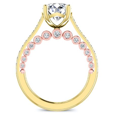 Nala Round Moissanite Bridal Set yellowgold