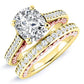 Nala Cushion Diamond Bridal Set (Lab Grown Igi Cert) yellowgold