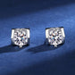 Naomi Moissanite Earrings whitegold