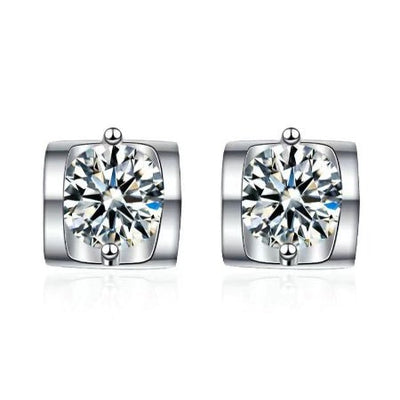 Naomi Moissanite Earrings whitegold