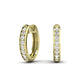 Narci Moissanite Huggie Earrings yellowgold