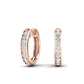 Narci Moissanite Huggie Earrings rosegold