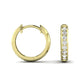 Narci Moissanite Huggie Earrings yellowgold