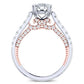 Nasrin Diamond Matching Band Only (engagement Ring Not Included) For Ring With Cushion Center whitegold