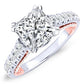 Nasrin Diamond Matching Band Only (engagement Ring Not Included) For Ring With Princess Center whitegold