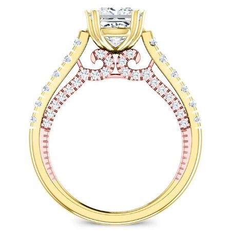 Nasrin Princess Diamond Bridal Set (Lab Grown Igi Cert) yellowgold