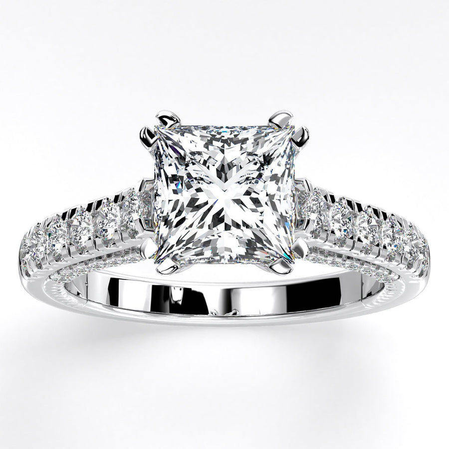 2.00 ct - Nasrin - GIA Natural Princess Diamond Engagement Ring