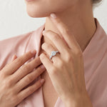 Nasrin - GIA Natural Round Diamond Engagement Ring