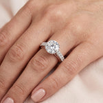 Nasrin - GIA Natural Round Diamond Engagement Ring