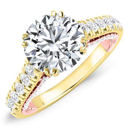 Nasrin Round Diamond Engagement Ring (Lab Grown Igi Cert) yellowgold