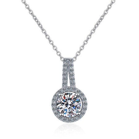 Neva Diamond Necklace (Clarity Enhanced) whitegold