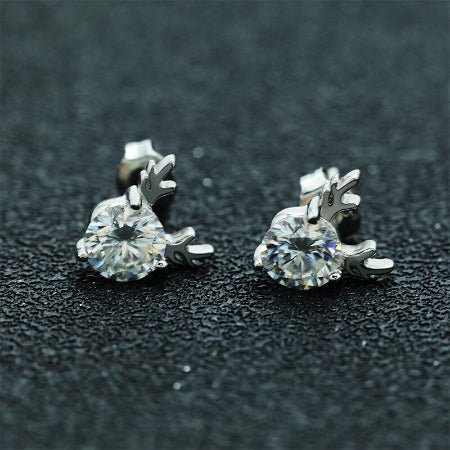 Nicolette Moissanite Earrings whitegold