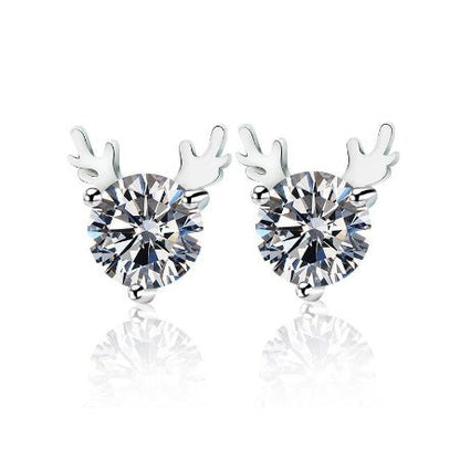 Nicolette Moissanite Earrings whitegold