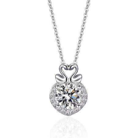 Nola Diamond Necklace (Clarity Enhanced) whitegold