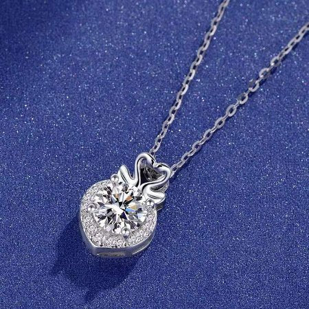 Nola Moissanite Necklace whitegold