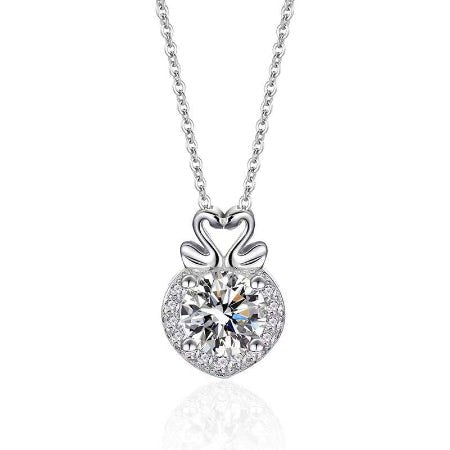 Nola Moissanite Necklace whitegold