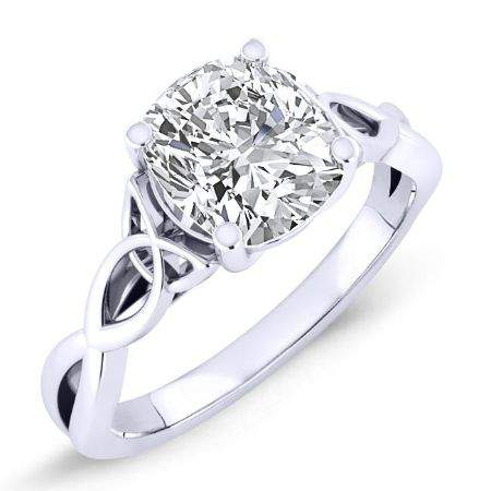 Nolina Cushion Diamond Engagement Ring (Lab Grown Igi Cert) whitegold