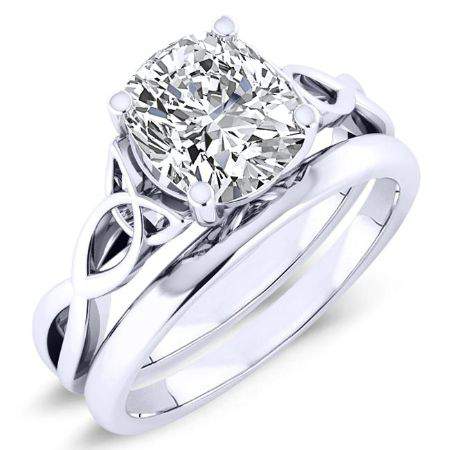 2.00 ct - Nolina - Cushion Moissanite Bridal Set