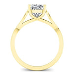 Nolina Cushion Moissanite Engagement Ring yellowgold