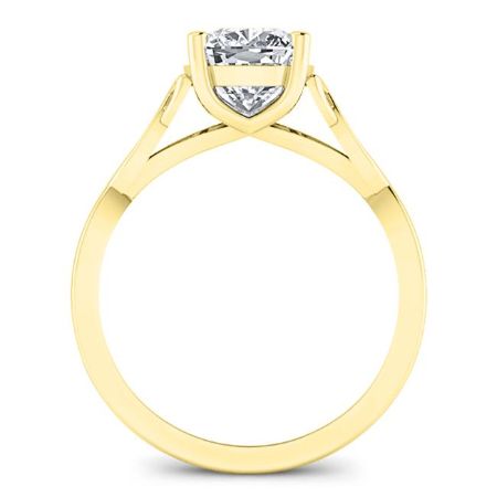 Nolina Cushion Moissanite Engagement Ring yellowgold