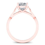 Nolina Cushion Moissanite Engagement Ring rosegold
